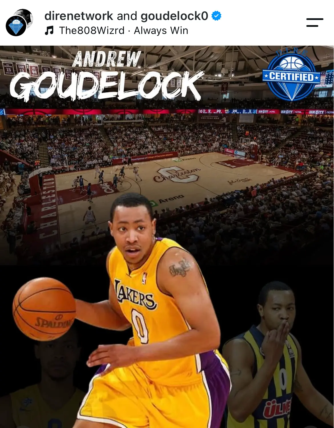 D.I.R.E. collaboration post featuring Andrew Goudelock